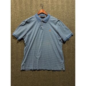 Polo Golf‎ Ralph Lauren Striped Pro Fit XXL Blue White Cotton Polo Shirt
